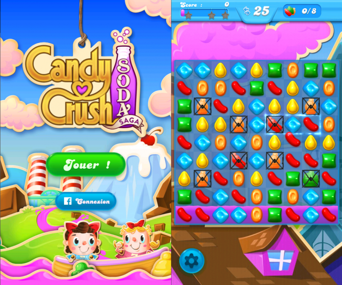 Candy Crush Soda version Android fonctionne parfaitement sur Windows Phone