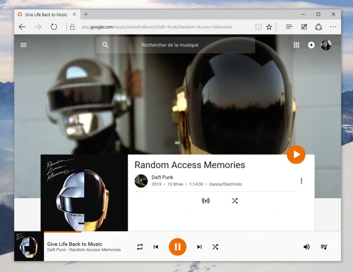 Play Music de Google se lance enfin sur Microsoft Edge