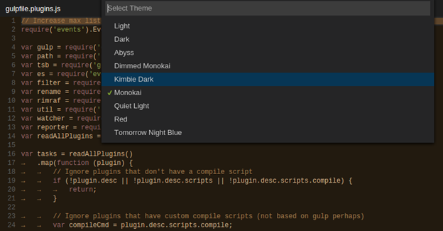 Visual Studio Code vient enfin avec plus de choix de thèmes
