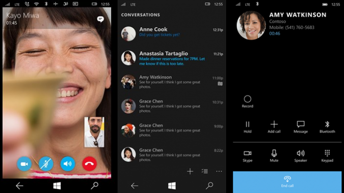 La nouvelle application Skype pour Windows 10 Mobile