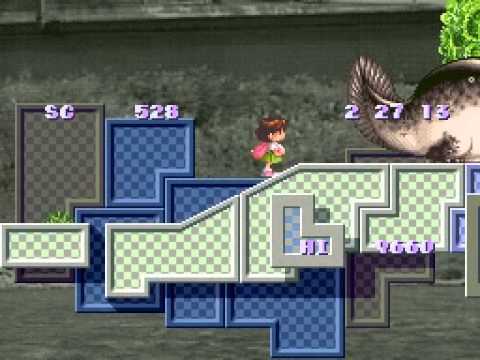 Le jeu Umihara Kawase, sorti en décembre 1994 sur Super Nintendo