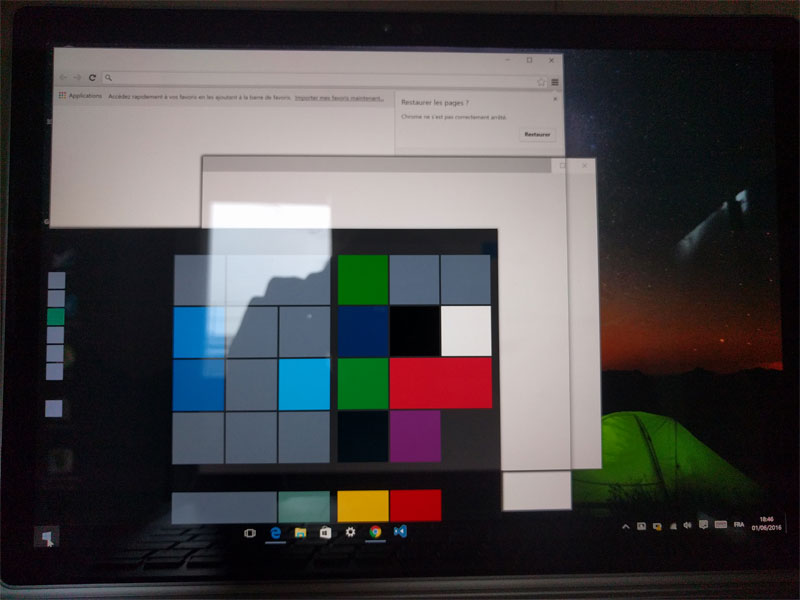 En sortant de veille, le Surface Book affichait des fenêtres vides et était inutilisable
