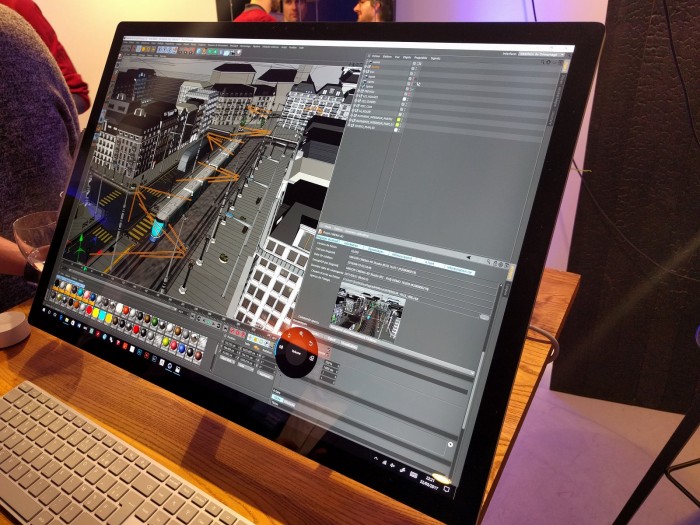 Le Surface Studio reste à l'aise en 3D