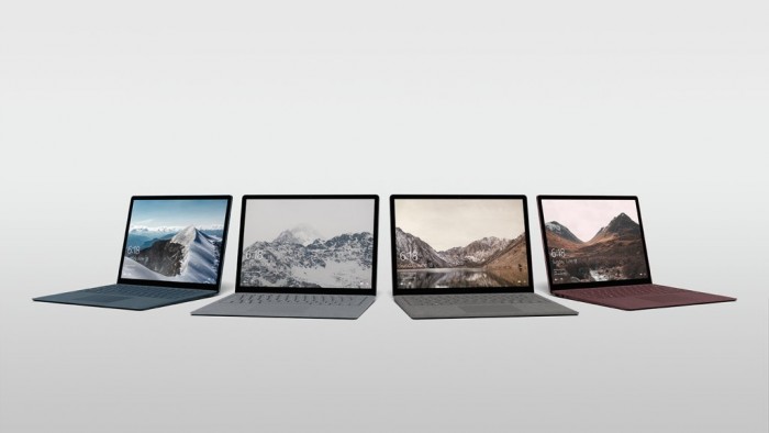 Le Surface Laptop sera disponible en 4 coloris différents