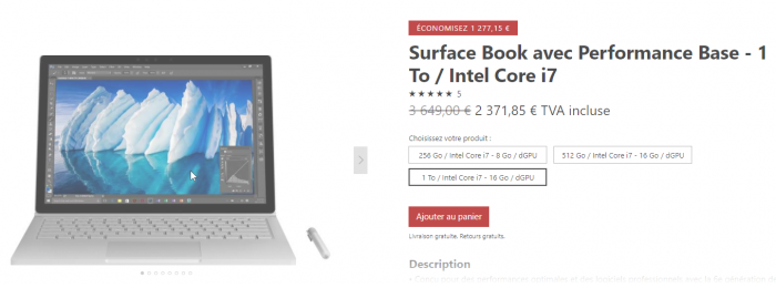 Faites de grosses économies sur le Surface Book