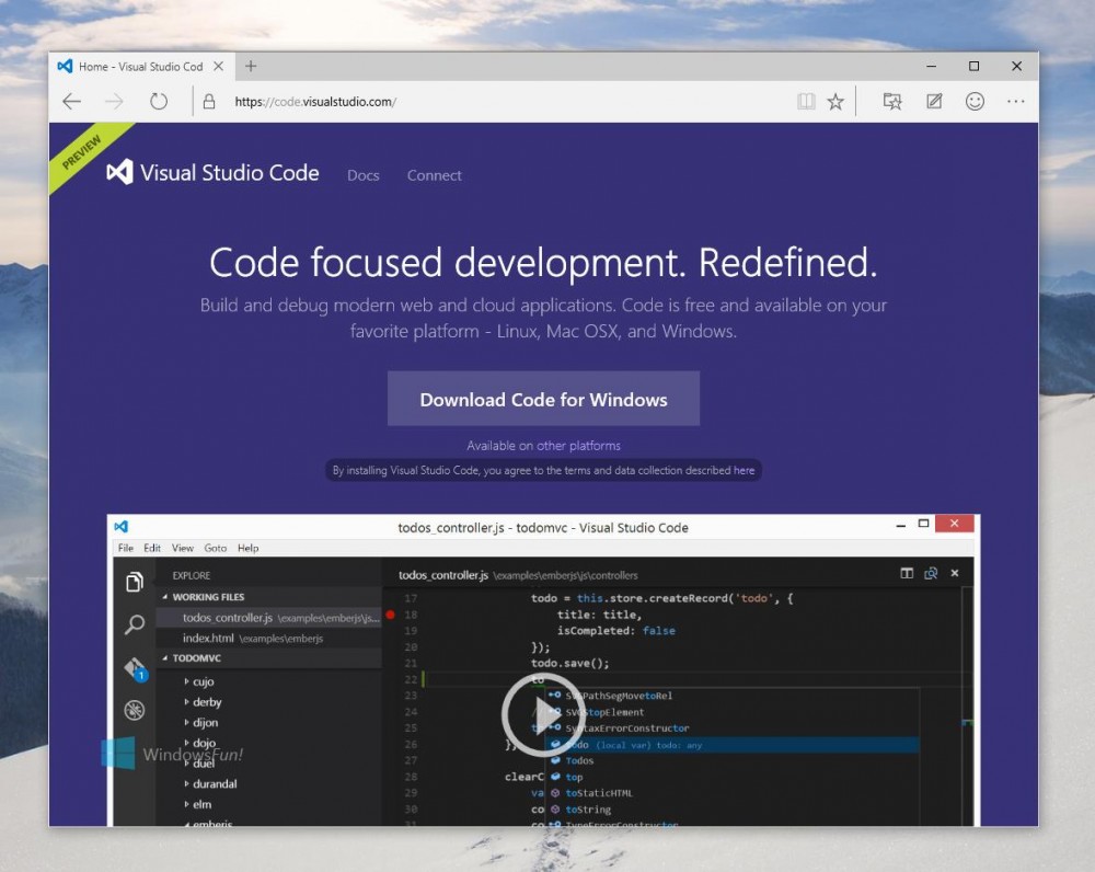 Visual Studio Code passe en version 0.8.0 pour les insiders