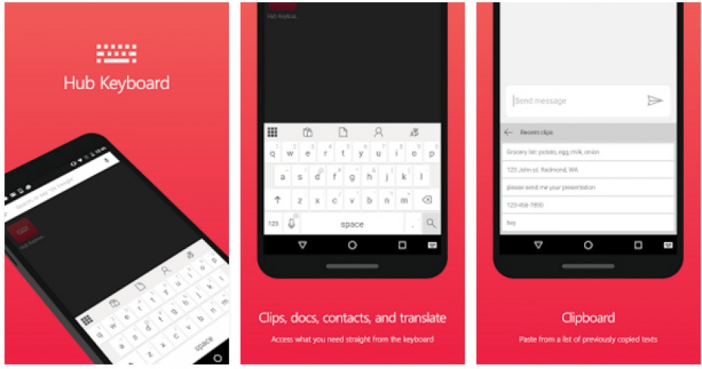 Hub Keyboard: le clavier intelligent de Microsoft pour Android