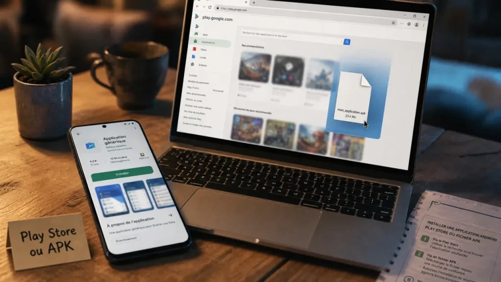 Installer des applications Android : Play Store ou APK sur Android