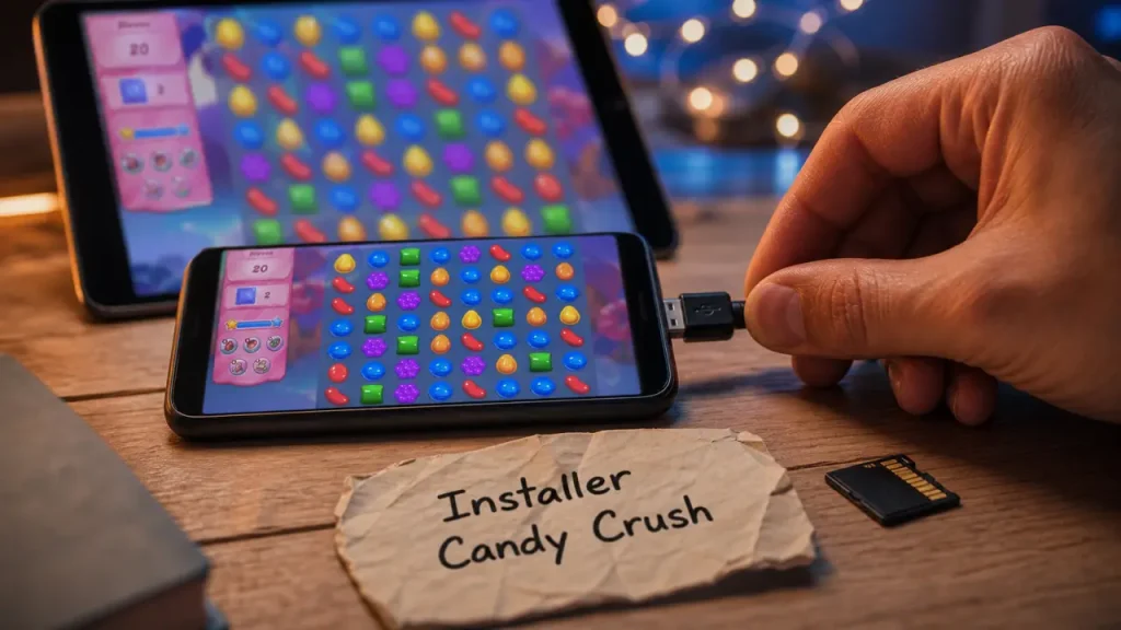 Installer jeux candy crush : guide sécurité sur mobile et tablette