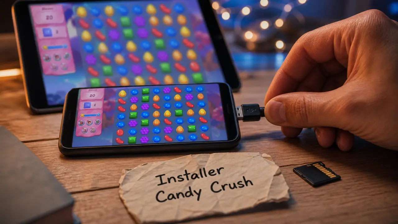 Installer jeux candy crush : guide sécurité sur mobile et tablette