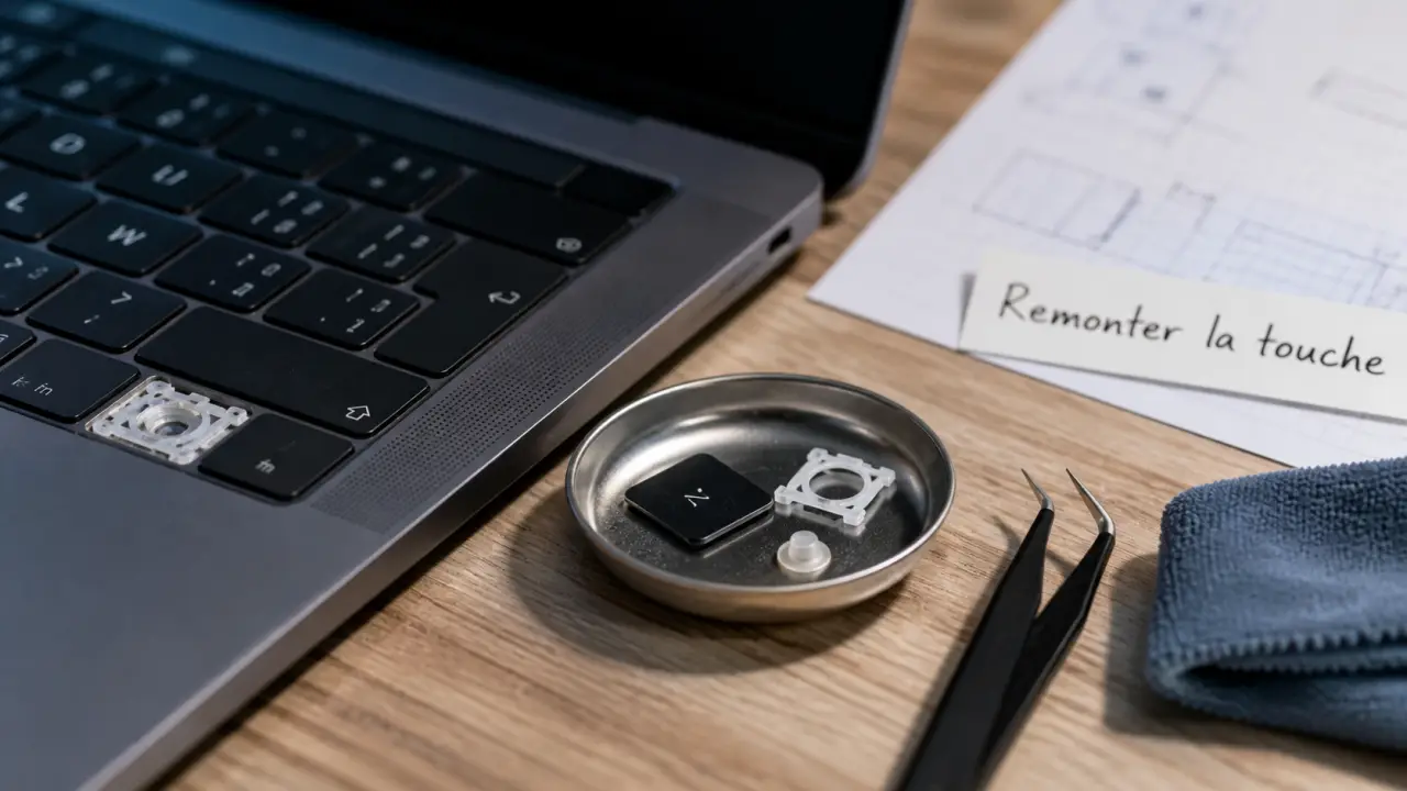 Comment remettre une touche de clavier : ne forcez pas le capuchon