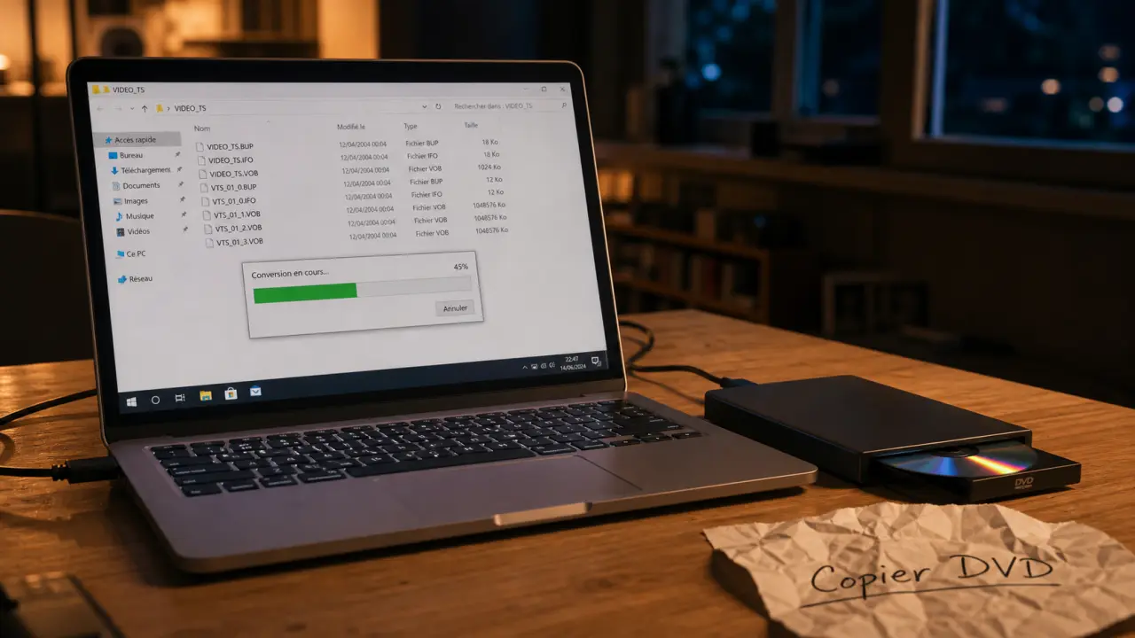 Copier un DVD sur un PC : dossier VIDEO_TS vers ISO, MP4 ou MKV