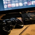 Jeu vidéo disney : manette près de jeux Dreamlight Valley et Kingdom Hearts