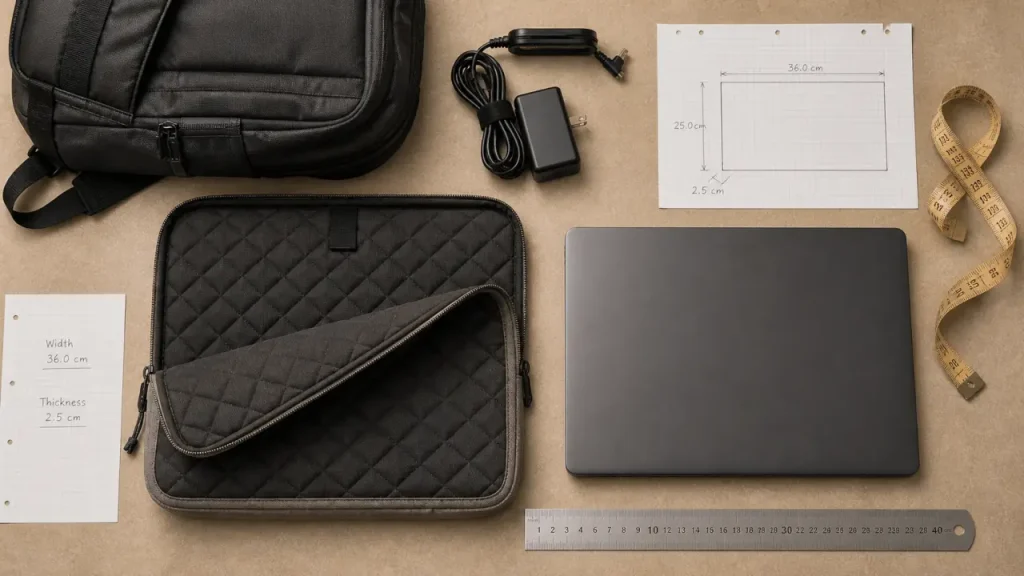 Pochette d’ordinateur : 13, 15 ou 17 pouces, le détail qui évite l’achat inutile