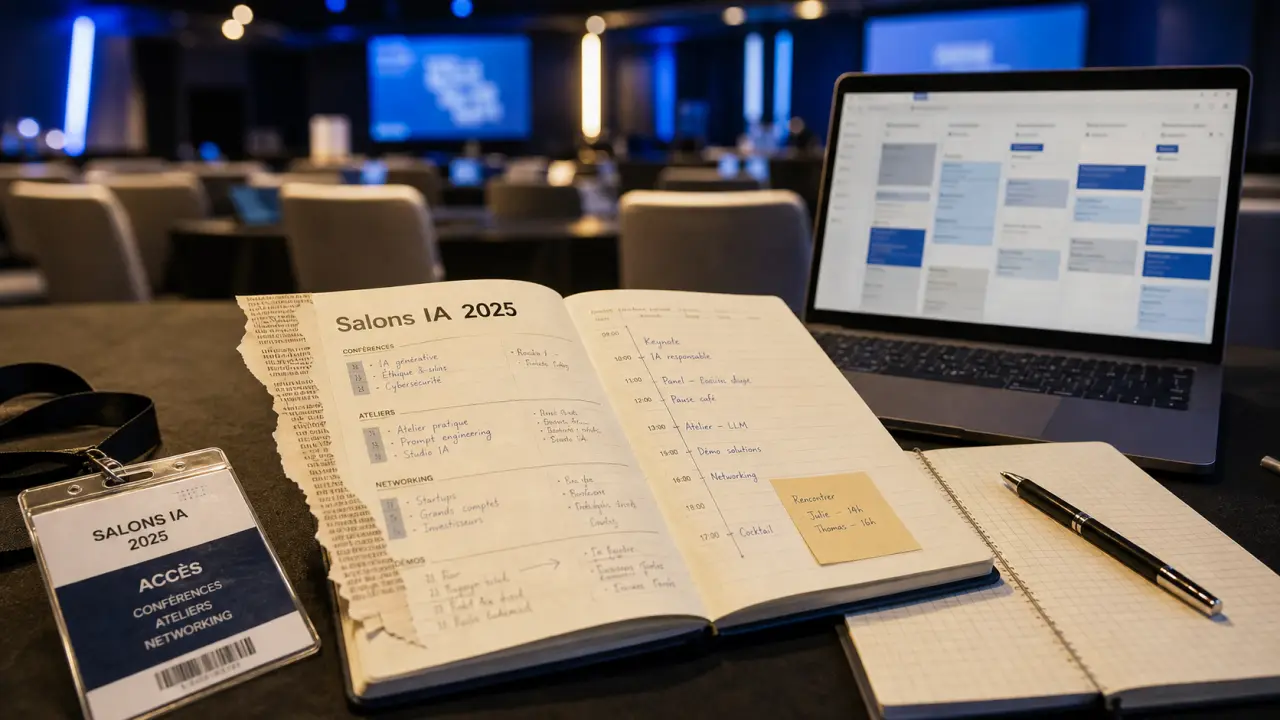 Badge et agenda Salon intelligence artificielle 2025, dates et villes