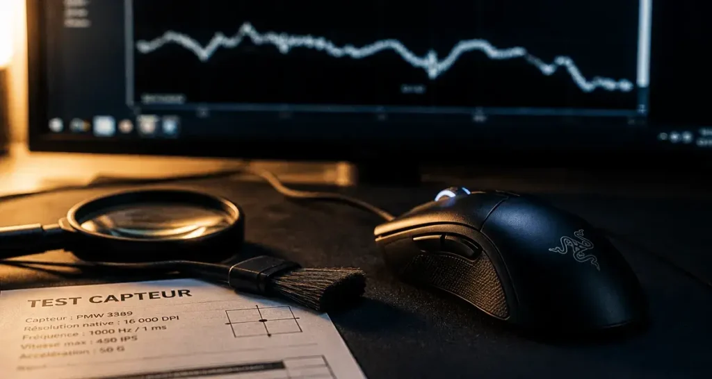 Test de capteur souris : 3 étapes pour identifier les saccades et corriger le suivi