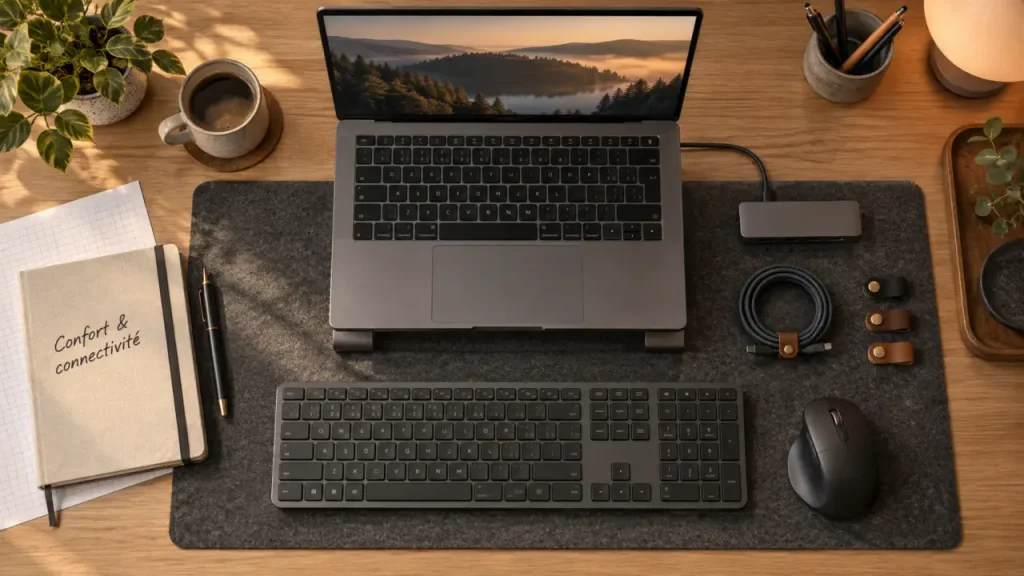 Les accessoires informatiques qui améliorent vraiment votre poste de travail