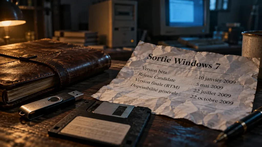 Windows 7 est sorti le 22 octobre 2009, après une bêta publique en janvier