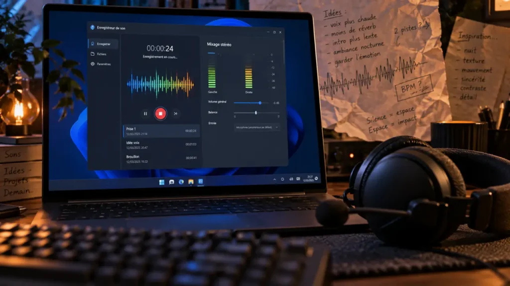 Enregistrer le son d’un PC Windows 11 : micro, audio interne et réglage qui bloque tout