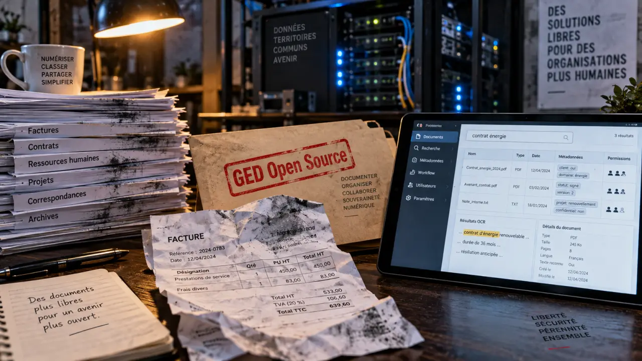 Logiciel gestion documentaire open source : GED gratuite à installer