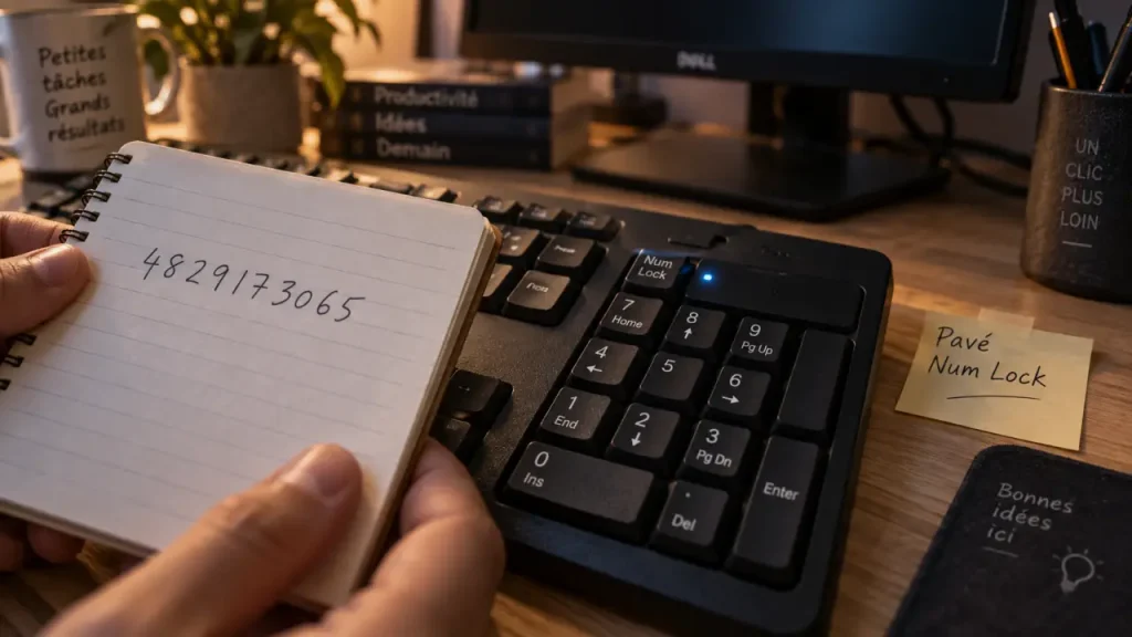 Pavé numérique bloqué : vérifiez d’abord Verr Num et les touches souris