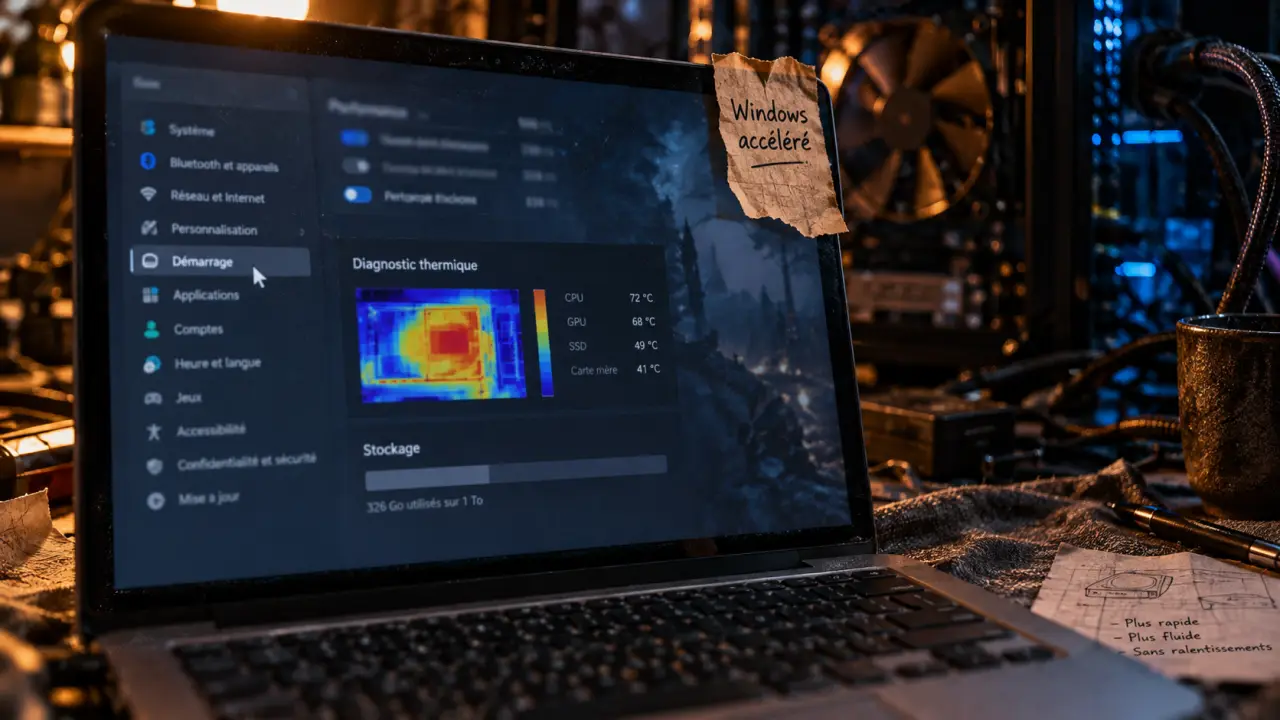 Alléger Windows 11 : menu Démarrer et mode Performances