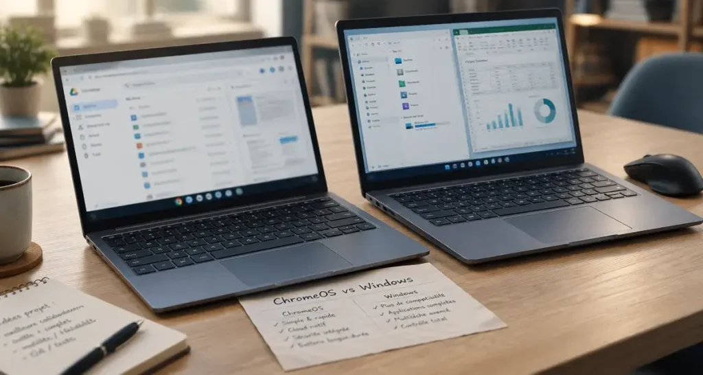 Chromebook ou PC portable : la simplicité du cloud face à la liberté de Windows