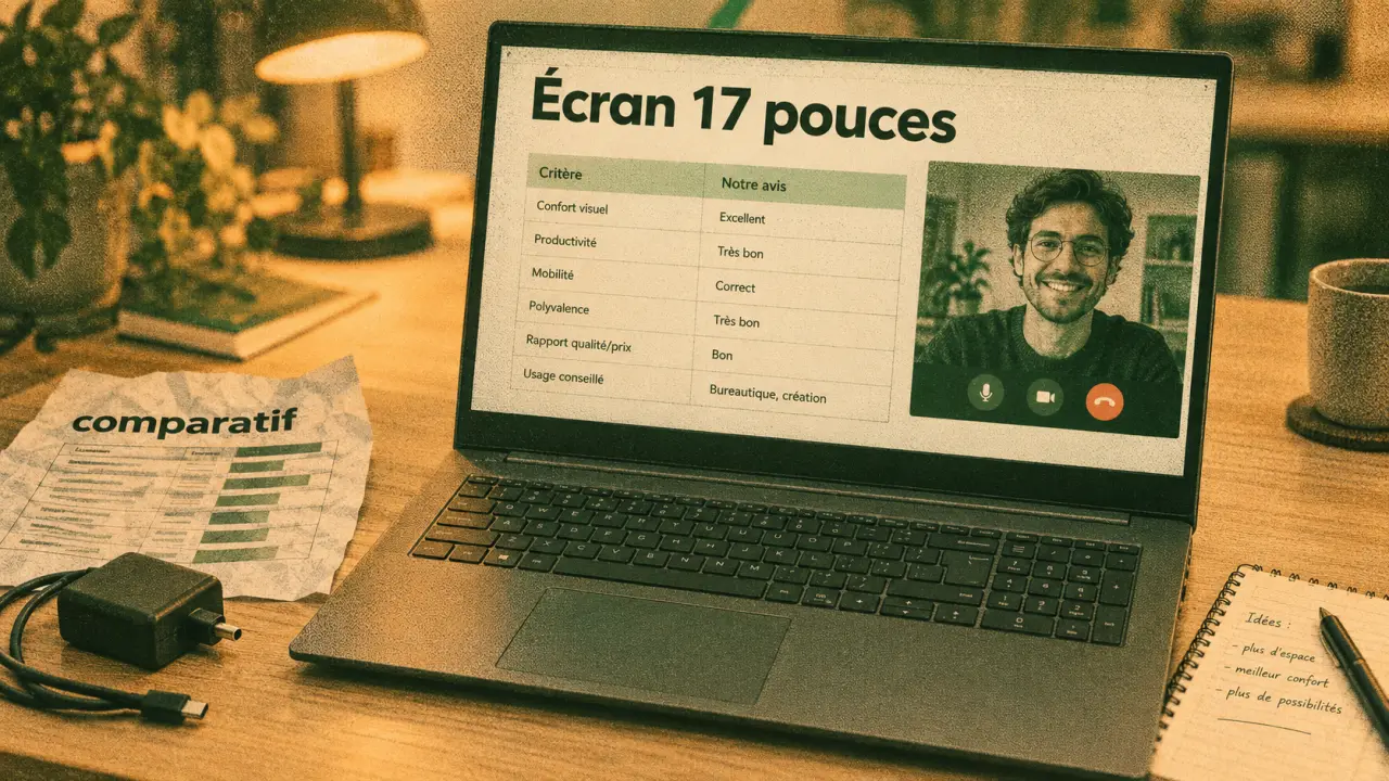 Ordinateurs portables 17 pouces comparatif : écran 17 pouces, PC portable 17,3 pouces
