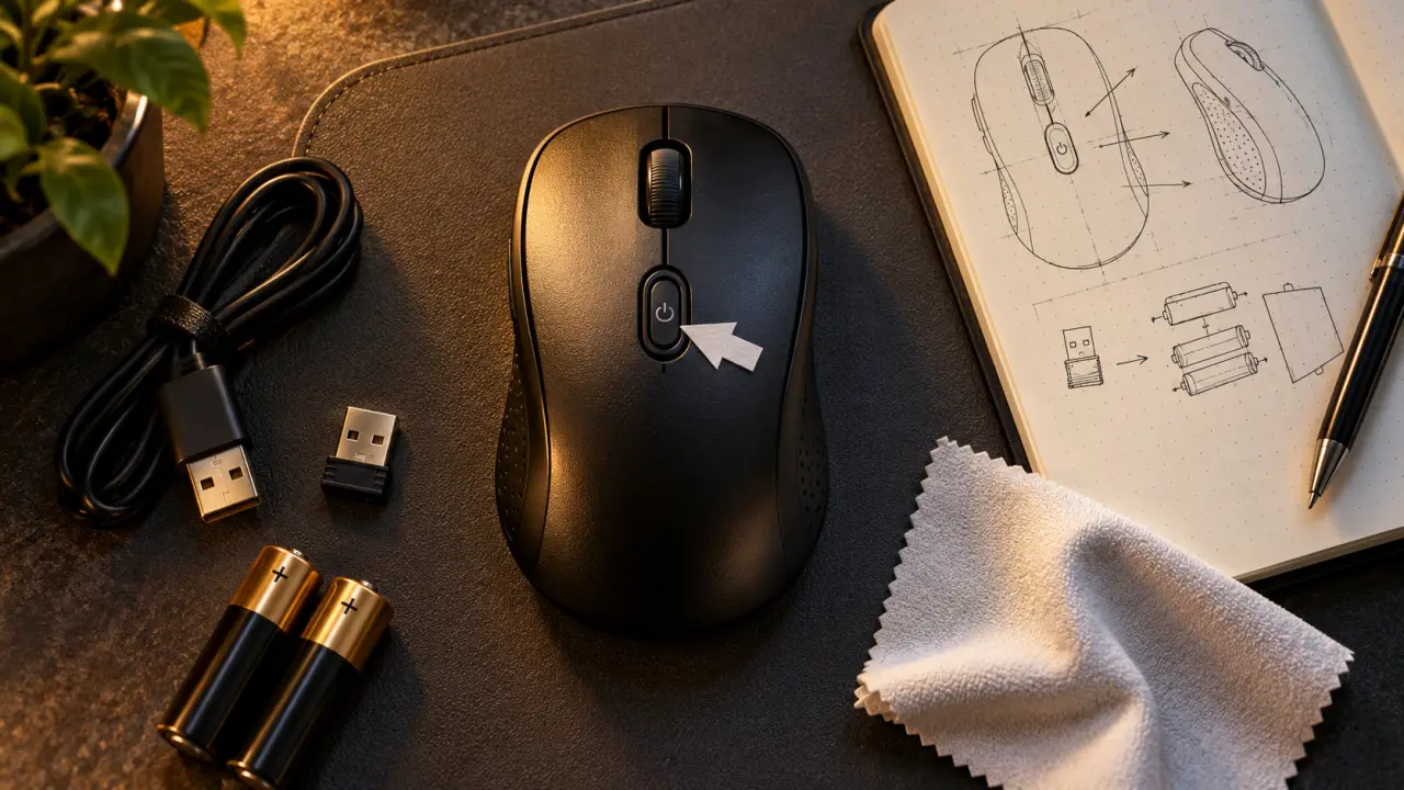 Pourquoi ma souris ne marche pas sur mon ordinateur : piles et connexion, tests