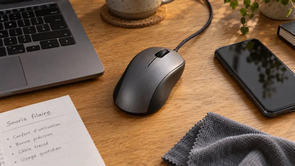 Souris avec fil pour ordinateur : moins de liberté, plus de stabilité au quotidien