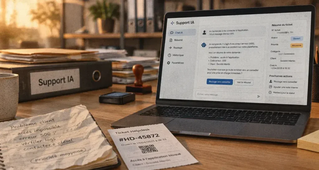 Support client IA : automatisez les demandes simples sans perdre l’humain